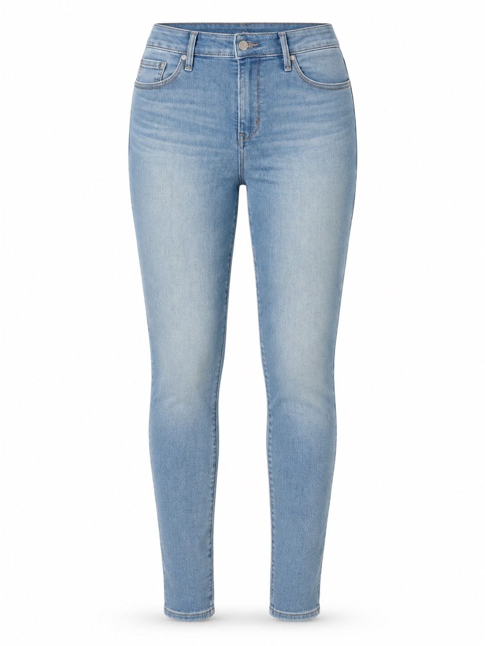 Levi Strauss Signature High Rise Skinny Stretch Jeans 18 Short Blue Wash NWT